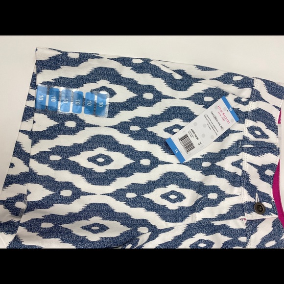 Isaac Mizrahi New York Dotty Print Short NWT 10 - Picture 3 of 7